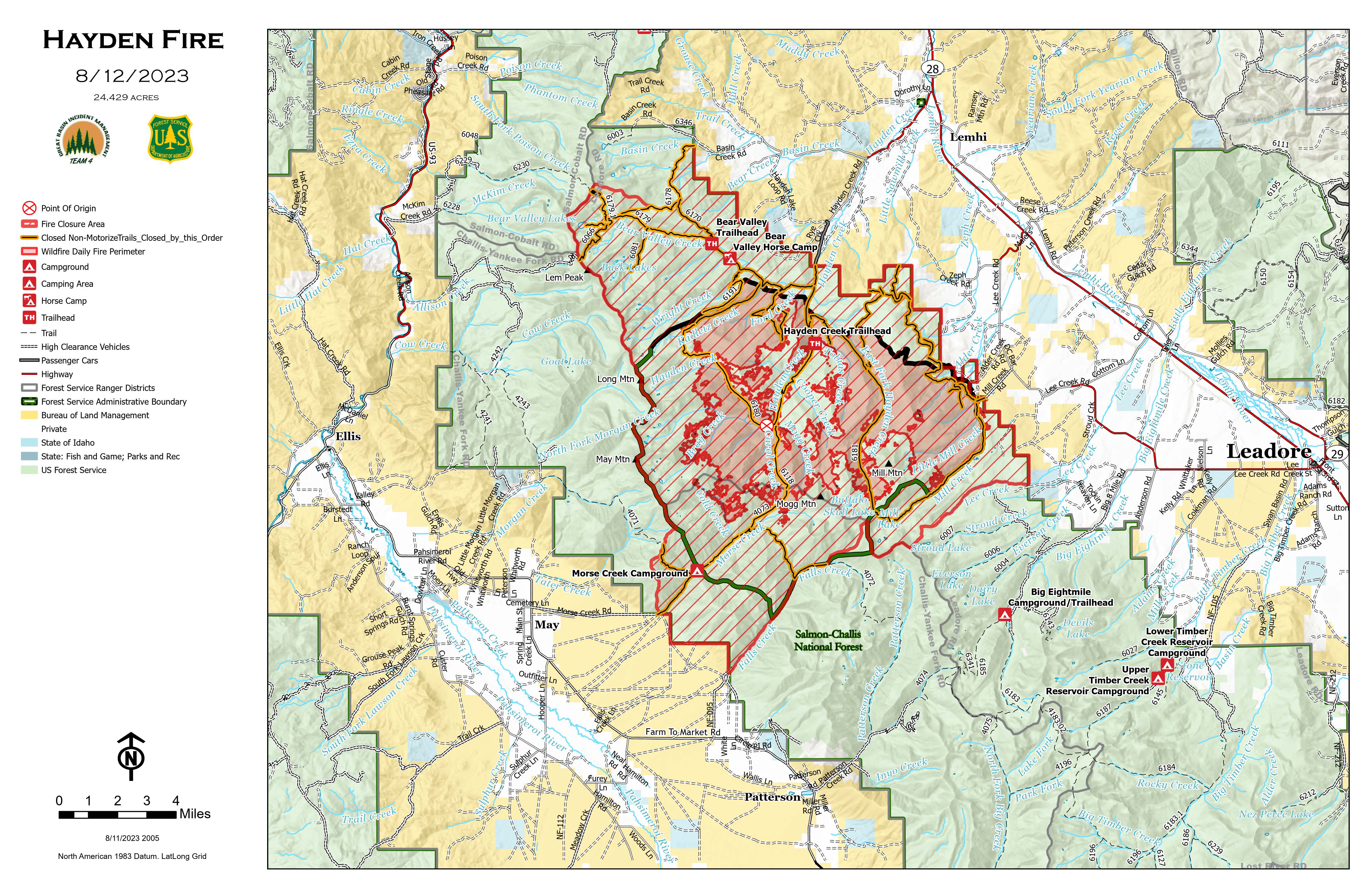 Idscf Hayden Fire Incident Maps Inciweb